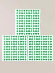 編號指甲油貼紙和凝膠拋光顏色代碼標記貼紙 - 綠色 - 查看 1