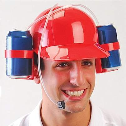 Cute 1pc Creative Drinking Helmet Hat For Party Drinking /Soda, Ideal For Outdoor & Funny Themed Parties