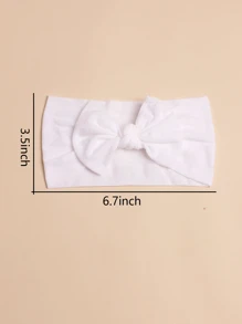 5入組嬰兒蝴蝶結裝飾髮帶 - 彩色 - 查看 7