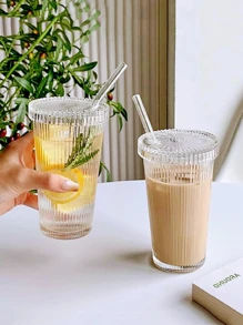 1pc Clear Drink Cup Back To School - Clear - View 5