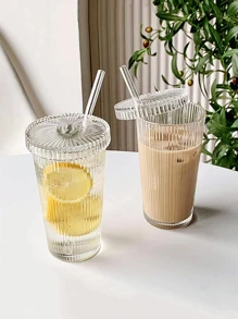 1pc Clear Drink Cup Back To School - Clear - View 4