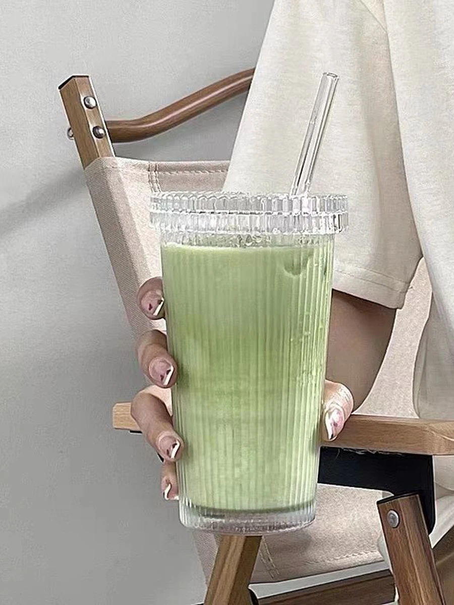 1pc Clear Drink Cup Back To School - Clear - View 1