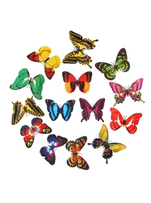 10入組蝴蝶形狀花園地面插頭 - 彩色 - 查看 5