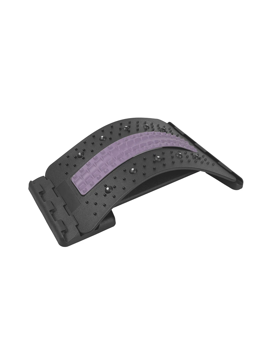 Upper & Lower Back Pain Relief Device, Foldable Back Stretcher For Herniated Disc, Sciatica, Scoliosis - Pink - View 1