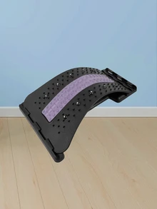 Upper & Lower Back Pain Relief Device, Foldable Back Stretcher For Herniated Disc, Sciatica, Scoliosis - Pink - View 5