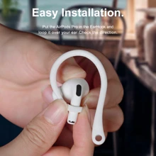 Vỏ silicon nguyên khối Tương thích với AirPods - trắng - Xem 5