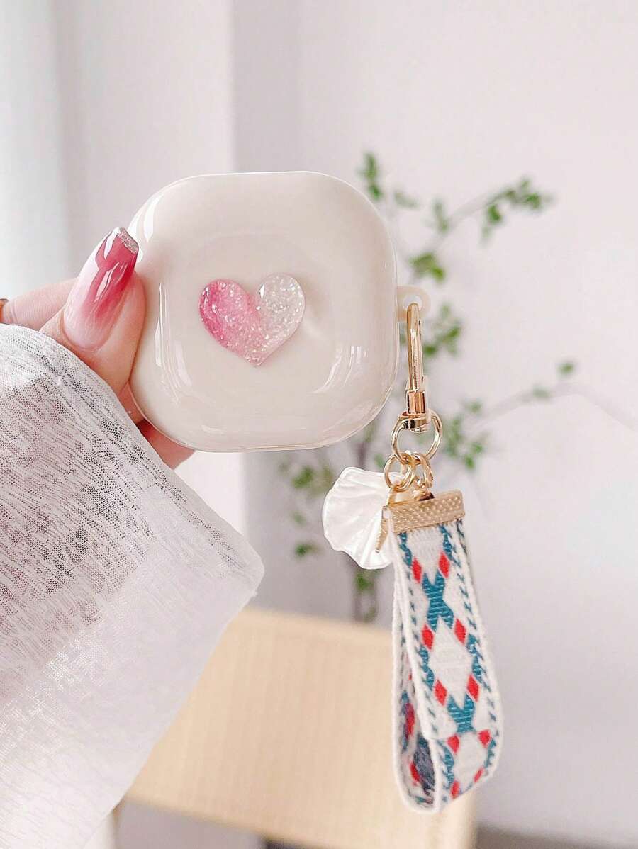 愛心裝飾耳機殼適用於Airpods - 彩色 - 查看 1