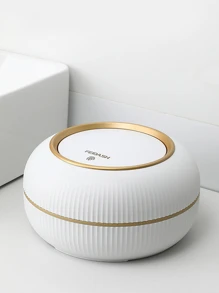 1 pieza Papelera de plástico para uso doméstico, decoración de baño, organizador de baño, de vuelta a la escuela para el verano - Blanco - Ver 5