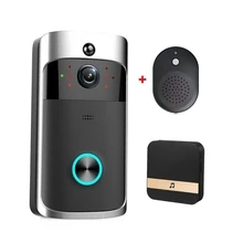 Doorbell Camera Wireless WiFi Video Doorbell with Chime HD Security Camera - Black - View 2