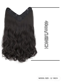 夾片短卷合成纖維接髮 - Black-brown - 查看 4