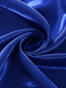 1 pieza Cortina transparente de unicolor, protege la privacidad, aísla el calor y reduce la luz, diseño de ojales en la parte superior, adecuado para dormitorio, balcón, decoración de sala de estar - azul real - Ver 5