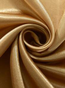 1 Rèm voan mỏng màu trơn, bảo vệ sự riêng tư, cách nhiệt và giảm ánh sáng, thiết kế lỗ khoen trên cùng, thích hợp trang trí phòng ngủ, ban công, phòng khách - Cà phê nâu - Xem 4