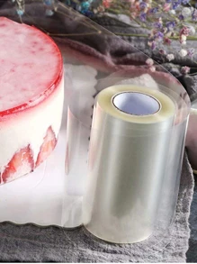 1入組蛋糕透明PP床單巧克力蛋糕裝飾 - 無色 - 查看 3