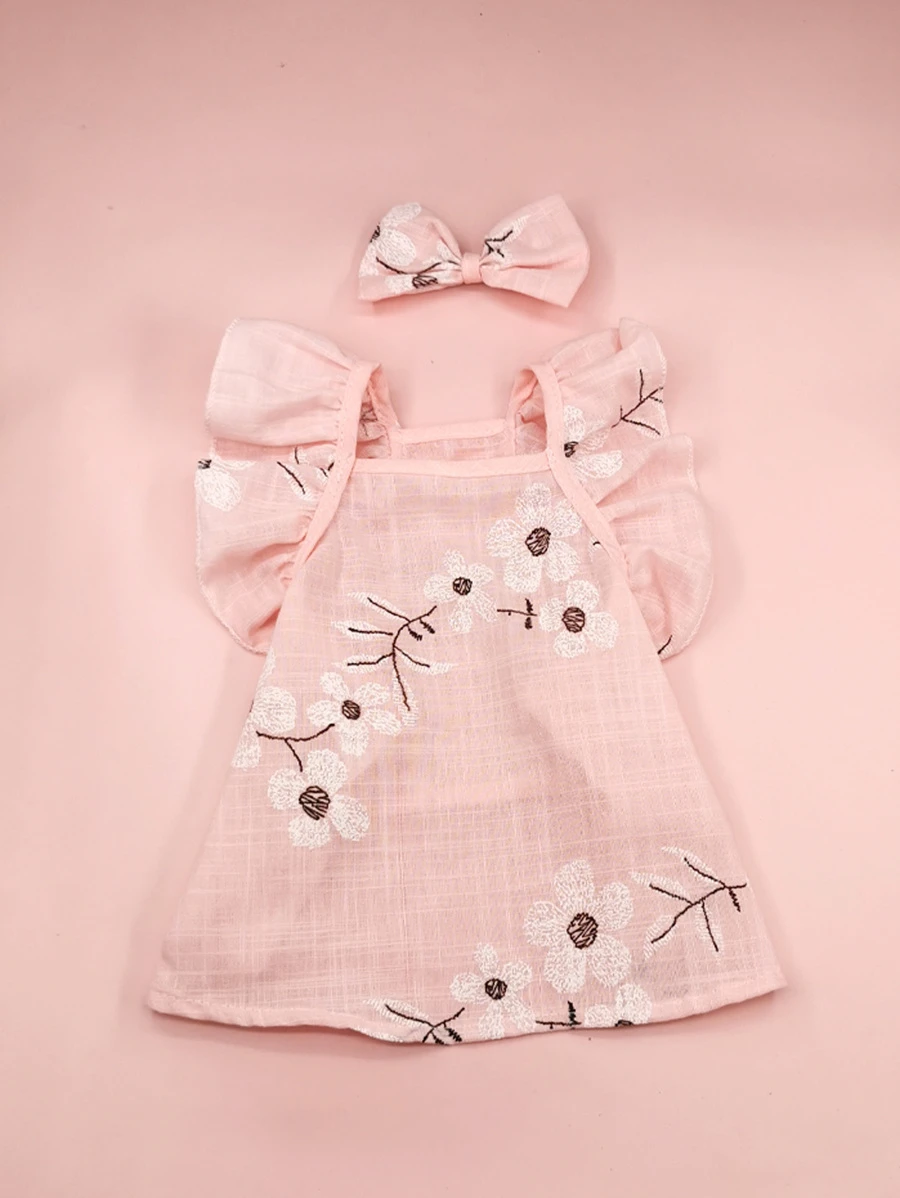 1pc Flower Pattern Pet Dress For Dog And Cat For Summer