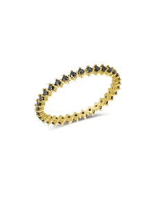 1入組優雅奢華925 銀人造氧化鋯鑽石鑲嵌戒指適合女士訂婚,派對,週年禮物