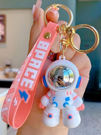 件組可愛卡通太空人情侶鑰匙圈、包包裝飾