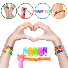 1 Màu Sắc Hỗn Hợp Webbing Bộ Kẹo Màu Vòng Tay Làm Bộ DIY Dây Cao Su Dệt Vòng Tay Bộ - Nhiều màu - Xem 6