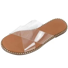 Dép Xăng Đan Nữ Quai Ngang, Xăng Đan Đế Bằng Thời Trang Cho Mùa Hè - Trong sáng - Xem 4