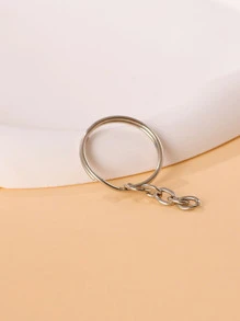 20入組圓形設計鑰匙圈配件