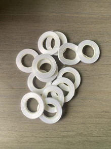 10 piezas Cinta decorativa unicolor - Blanco - Ver 3