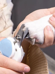 1 Piece Smooth Pet Nail Clippers Dogs And Cats Small And Large Sizes In Two Colors - Blue - View 4