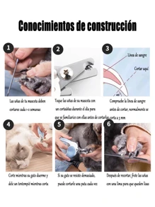 1 Piece Smooth Pet Nail Clippers Dogs And Cats Small And Large Sizes In Two Colors - Blue - View 9