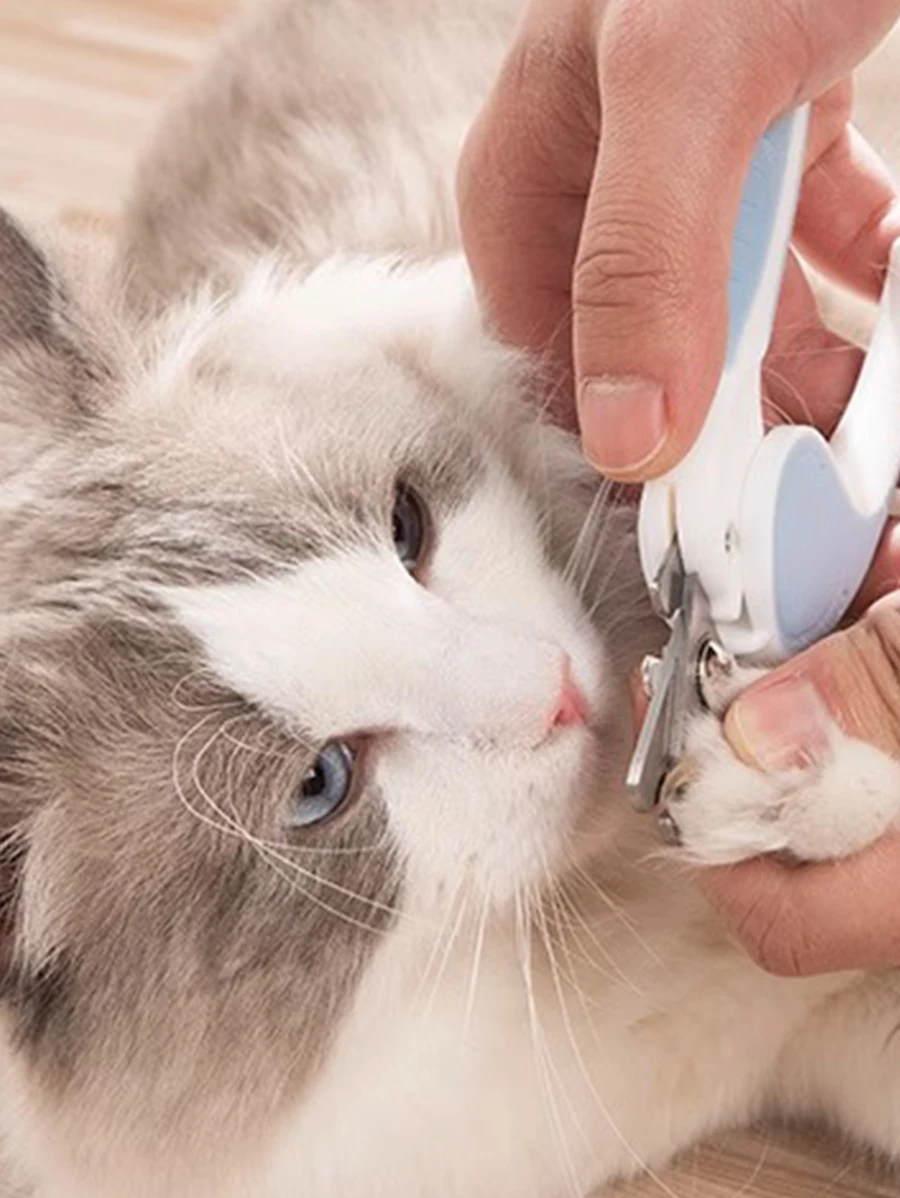 1 Piece Smooth Pet Nail Clippers Dogs And Cats Small And Large Sizes In Two Colors - Blue - View 1
