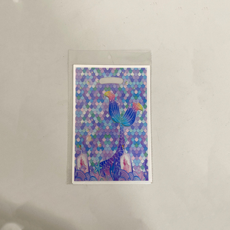 10入組美人魚尾巴圖案禮品袋