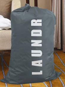 1pc XL Travel Laundry Bag, Dirty Clothes Organizer Large Enough To Hold 4 Loads Of Laundry Easy Fit A Laundry Hamper Or Basket Grey Dress Pants Shoes Jeans Boots Skirtlaundry Hamper,Washing Basketbathroom Organizer,Basket,Storage Basket,Foldable Laundry Basket - Grey - View 3