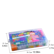 1 Màu Sắc Hỗn Hợp Webbing Bộ Kẹo Màu Vòng Tay Làm Bộ DIY Dây Cao Su Dệt Vòng Tay Bộ - Nhiều màu - Xem 8