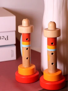 1入組木頭設計音樂電子樂器 - 彩色 - 查看 2