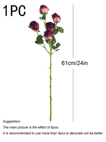 1 hoa nhân tạo acrylic - Màu Hồng baby - Xem 6