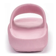 Slides for Women Pillow Slippers Non Slip Shower Slides Soft Comfy Thick Sole Sandals - 粉色 - 查看 4