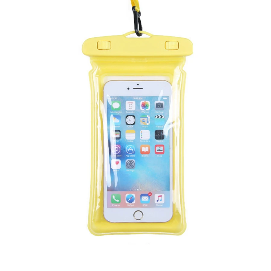 1 pieza Bolsa impermeable para teléfono - Amarillo - Ver 1
