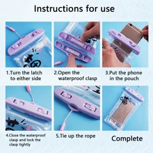 1 pieza Bolsa impermeable para teléfono - Amarillo - Ver 7