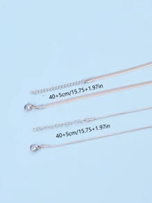 2入組假珍珠裝飾項鍊