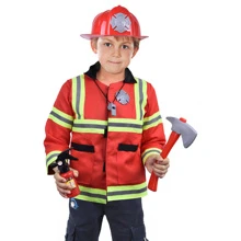 FUN LITTLE TOYS Firefighter Costume and Play Set - Multicolor - View 4