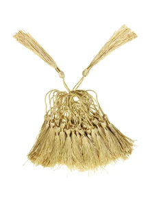 50入組黃色的流蘇手工製作配件 - 金色 - 查看 5