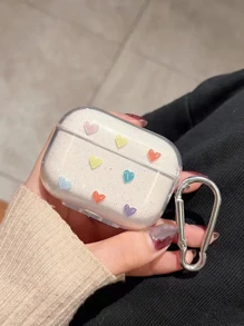 愛心圖案airpods套,適用於airpods1/2及airpods Pro - 彩色 - 查看 1