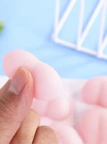 10/20/30/50pcs Mini Mochi Squishy Stress Relief Toys, Suitable For Both Men And Women - Pink - View 6