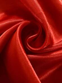Rèm đơn màu trơn, rèm polyester nhiều kích thước hiện đại cho phòng ngủ và phòng khách - Đỏ - Xem 6