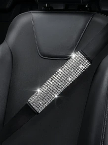 2入組水鑽裝飾汽車安全帶套 - 彩色 - 查看 2