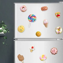 20 piezas de pegatinas de imanes para refrigerador con forma de comida, el mejor regalo
