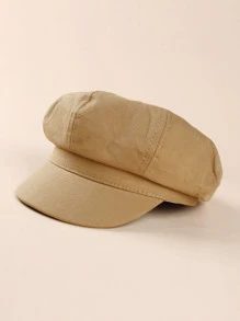 Niñitos Gorra baker unicolor - Caqui - Ver 1