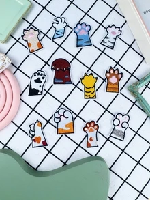 12pcs Paw & Cat Shaped Iron-on Patch - Multicolor - View 4