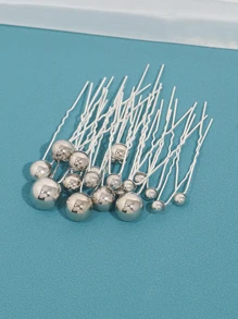 18件套串珠装饰新娘发夹休闲头饰。情人节配饰