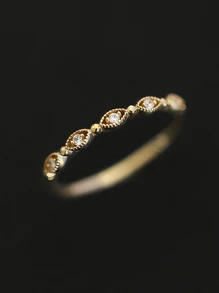 BALMORA 1pc Vintage Elegant S925 Sterling Silver Hollow Flower Pattern Gold Ring For Women For Anniversary Jewelry Gift