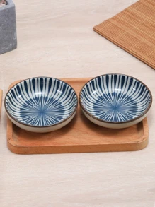 2入組幾何圖案調料碟 - 彩色 - 查看 4