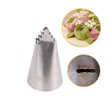 3 件不锈钢 304 叶形裱花嘴，特殊花卉裱花嘴，奶油裱花嘴，蛋糕装饰工具 - 銀色 - 查看 5