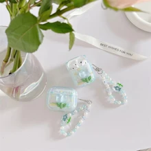 花卉圖案耳機殼適用於Airpods - 無色 - 查看 4